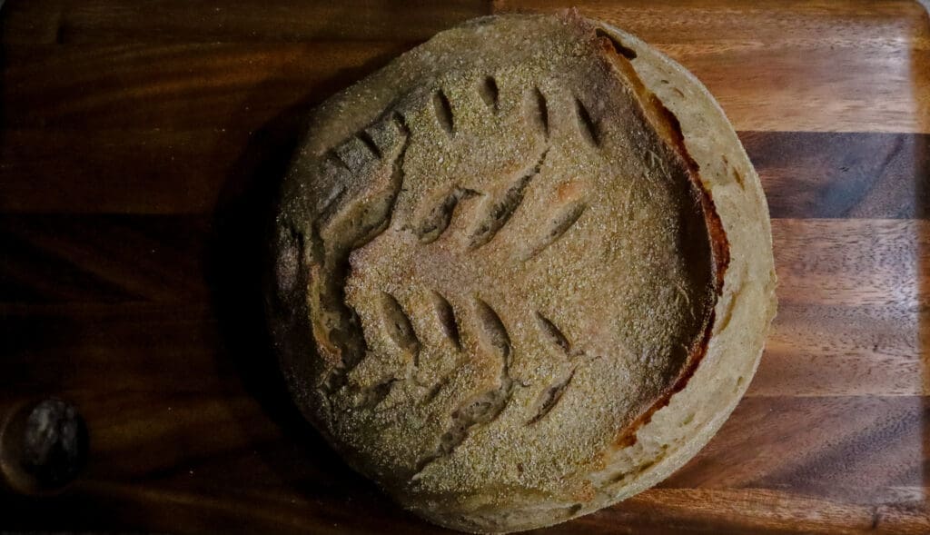 Sourdough Bread Dutch Oven Recipe loaf of bread